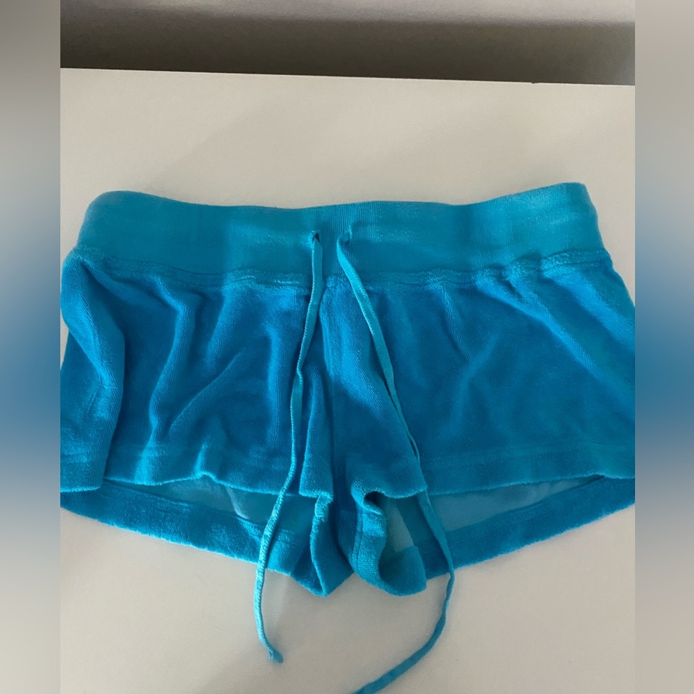 Womens Light Blue Hardtail Terry Shorts (size XL)
